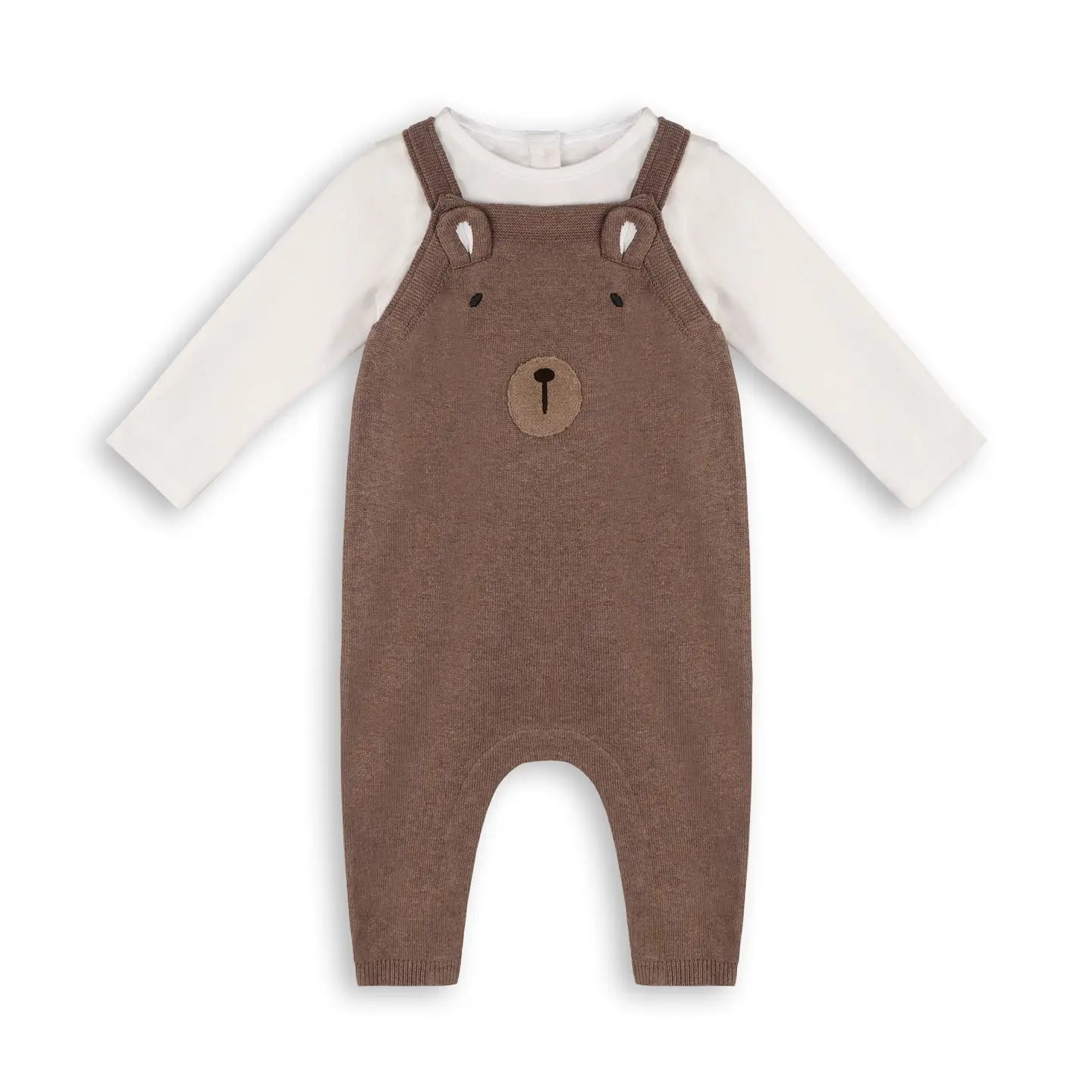 Buddy Bear Overalls & Bodysuit Set