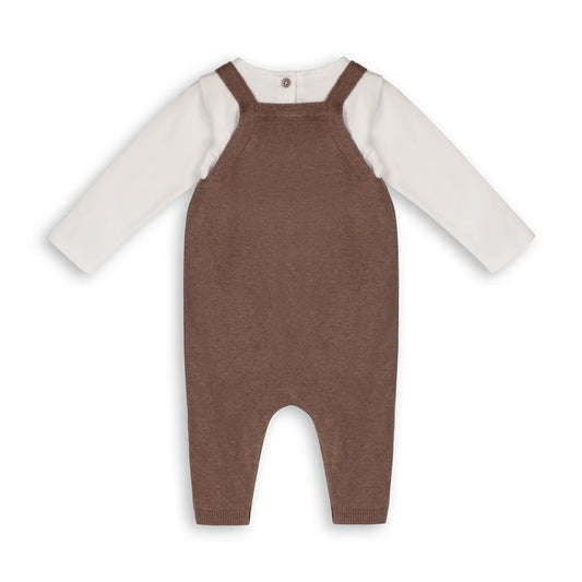 Buddy Bear Overalls & Bodysuit Set