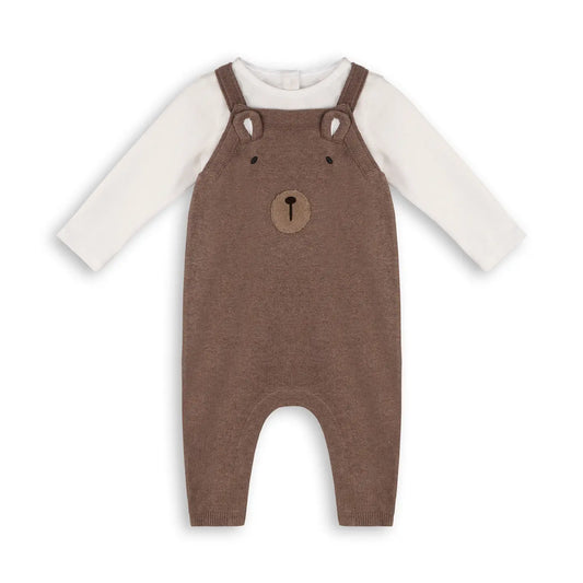 Buddy Bear Overalls & Bodysuit Set